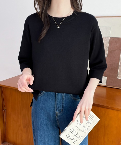 「ABITOKYO」 半袖ニット M アイボリー レディース_画像8