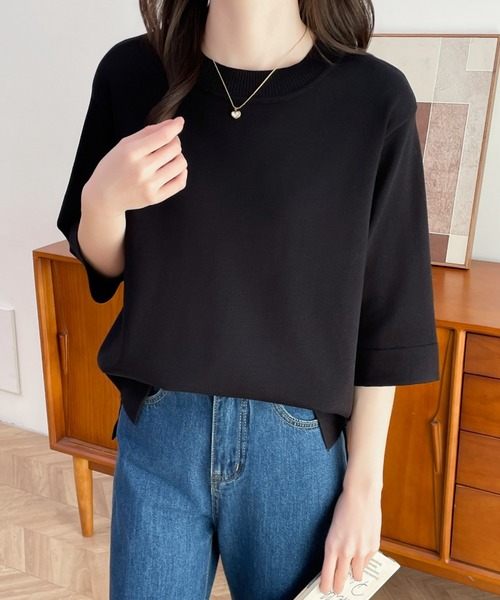 「ABITOKYO」 半袖ニット M アイボリー レディース_画像9