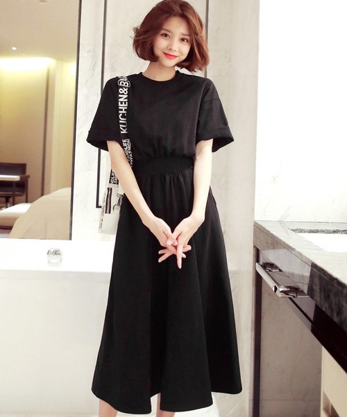 「meJane」 半袖ワンピース FREE グレー レディース_画像2