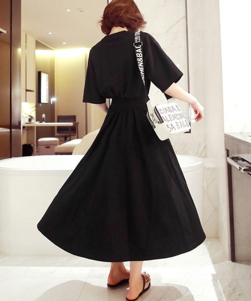 「meJane」 半袖ワンピース FREE グレー レディース_画像4