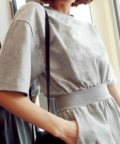 「meJane」 半袖ワンピース FREE グレー レディース_画像6