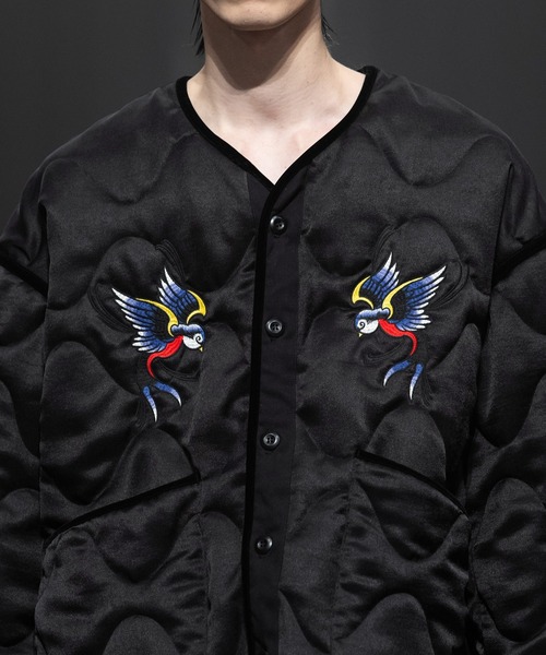 MSML ミリタリージャケット モッズコート EMBROIDERY QUILTED JACKET