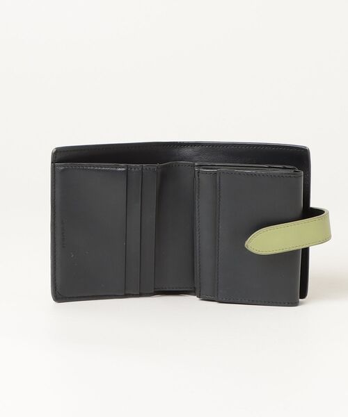 CELINE（セリーヌ） スモール ストラップ 二つ折り 財布 - ブラック