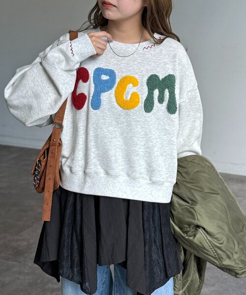 CPCM（シーピーシーエム） トレーナー スウェット CPCMロゴ刺繍裏毛