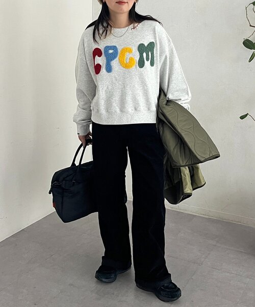 CPCM（シーピーシーエム） トレーナー スウェット CPCMロゴ刺繍裏毛
