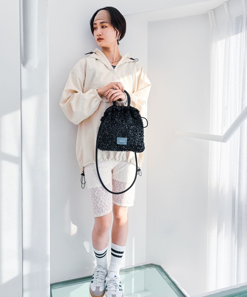 COLDE（コルデ） トートバッグ スパンコール2way巾着トートバッグ