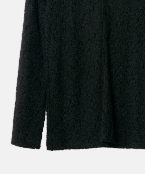 LE CIEL BLEU ルシェルブルー　シンプルトップス　ブラック　40 LE CIEL BLEU（ルシェルブルー） tシャツ ラウンドネックストレッチ
