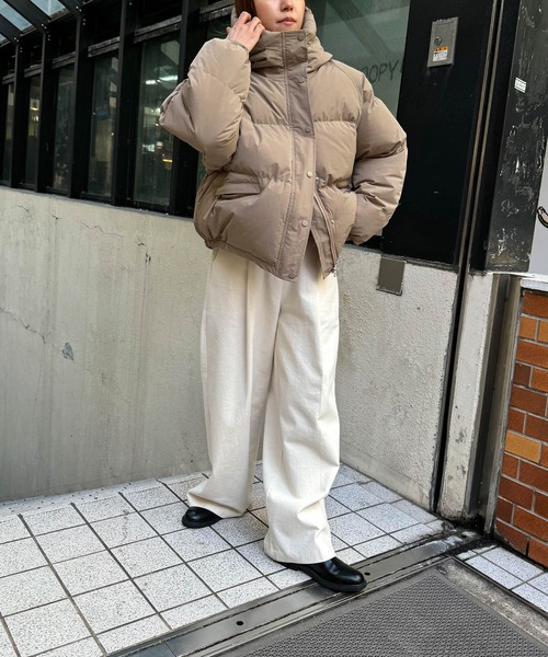 「CANAL JEAN」 「El mar」ナイロンブルゾン ONE SIZE ブラック レディースの画像