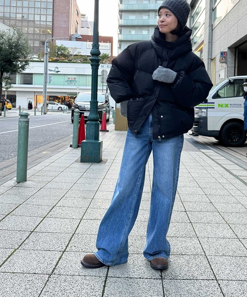 「CANAL JEAN」 「El mar」ナイロンブルゾン ONE SIZE ブラック レディースの画像