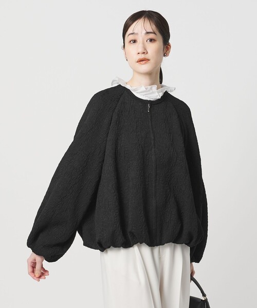 ✴︎UNITED ARROWS ジャガードブルゾン黒 UNITED ARROWS（ユナイテッドアローズ） ブルゾン アウター ジャガード