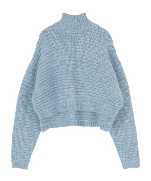 「titivate」 タートルネックニット M ブルー レディース_画像2