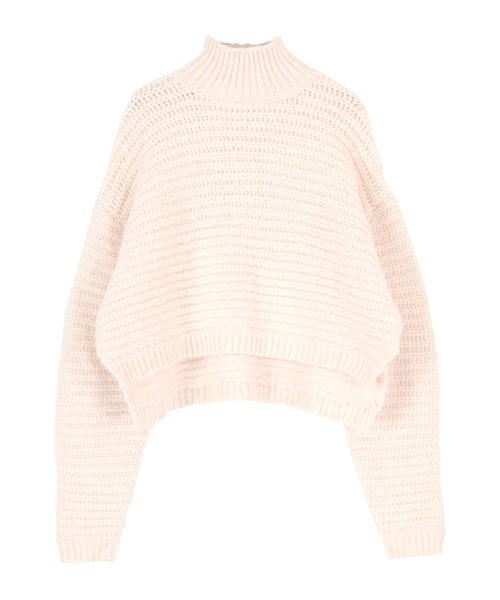 「titivate」 タートルネックニット M ブルー レディース_画像4