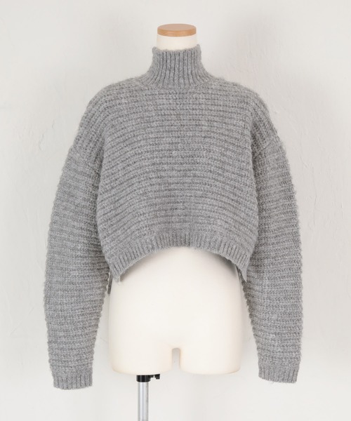 「titivate」 タートルネックニット M ブルー レディース_画像9