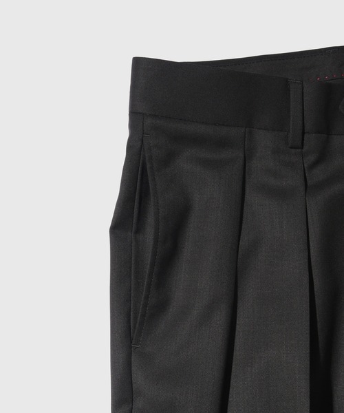 ワイドパンツ スラックス 「BERNARD ZINS for ADAM ET ROPE'」EX VANEAU SERGE メンズの画像