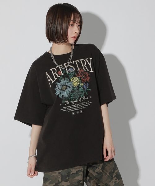 「Anui」 半袖Tシャツ LARGE オートミール レディース_画像2