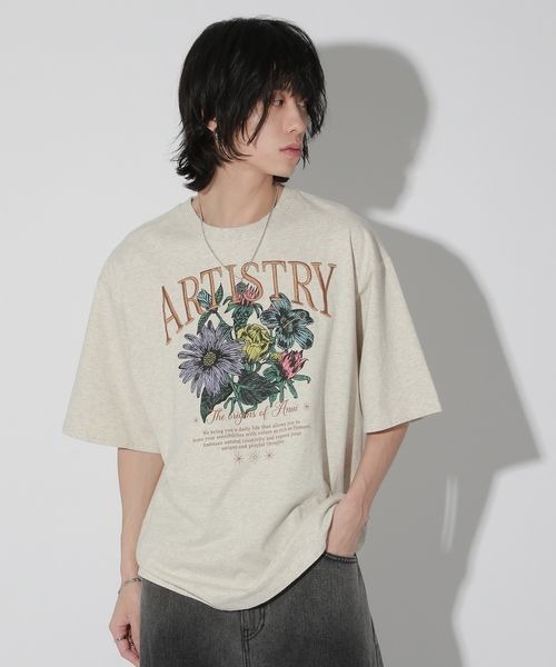 「Anui」 半袖Tシャツ LARGE オートミール レディース_画像9