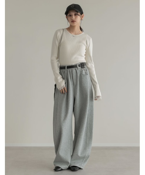 定価 4万円 美品 Juun.J スウェット ワイドサルエルパンツ Re:EDIT（リエディ） ワイドパンツ パンツ 「新色追加」「「低身長/高