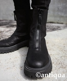 「antiqua」 ショートブーツ 41 ブラウン系その他 レディースの画像7