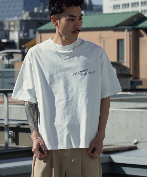 REMI RELIEF（レミ レリーフ） tシャツ SP加工25/-天竺T(刺繍：Make