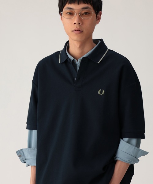 ポロシャツ 「別注」FRED PERRY / リラックスフィット ピケ ポロシャツ メンズ レディースの画像