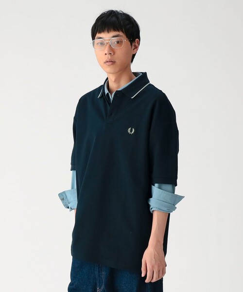 ポロシャツ 「別注」FRED PERRY / リラックスフィット ピケ ポロシャツ メンズ レディースの画像