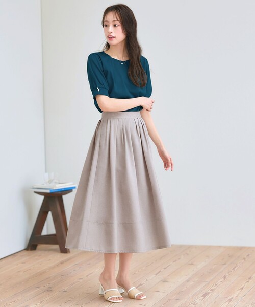 「Tiaclasse」 フレアスカート S ブラック レディース_画像4