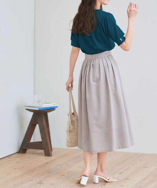 「Tiaclasse」 フレアスカート S ブラック レディース_画像5