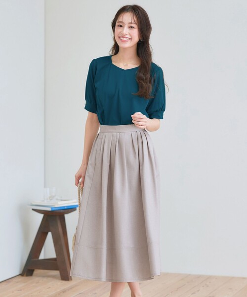 「Tiaclasse」 フレアスカート S ブラック レディース_画像6