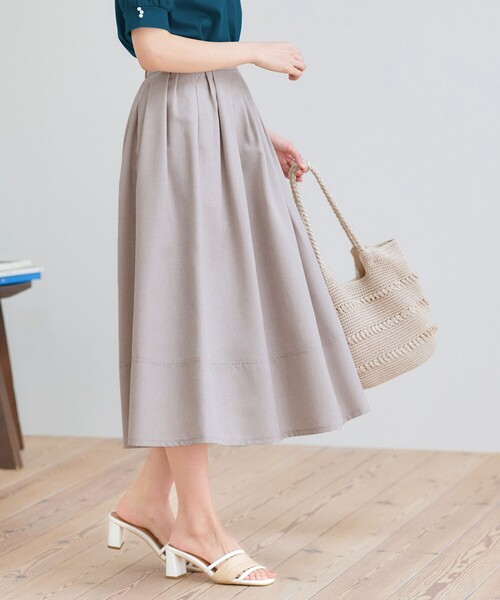 「Tiaclasse」 フレアスカート S ブラック レディース_画像7