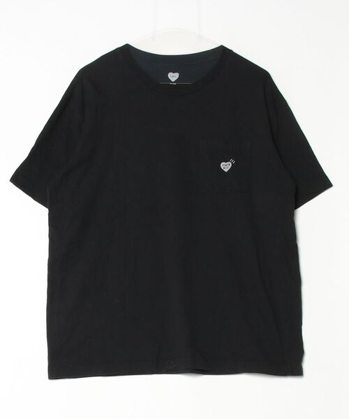 HUMAN MADE（ヒューマンメード） ワンポイント半袖Tシャツ L ブラック