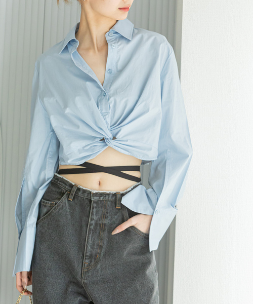「U by SPICK&SPAN」 デニムパンツ 26 ブラック レディース_画像8