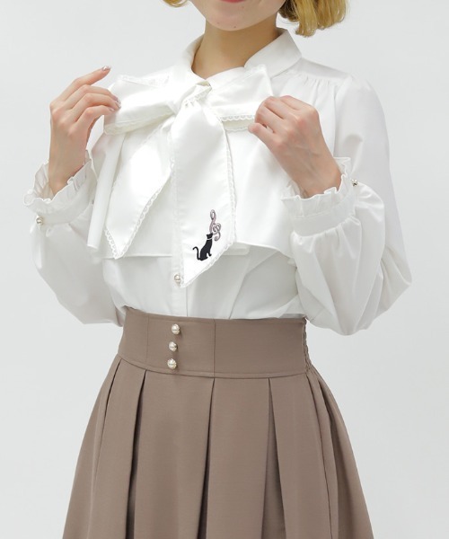 新品タグ付♡シルク100％♡人気デザイン♡MIU MIU 猫 ブラウス シャツ fridge202206_12_thumbnail.jpg