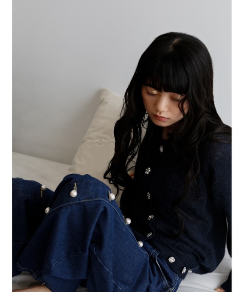 「Katrin TOKYO」 ニットカーディガン FREE グリーン レディース_画像3