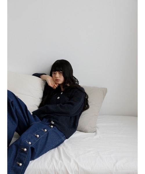 「Katrin TOKYO」 ニットカーディガン FREE グリーン レディース_画像6