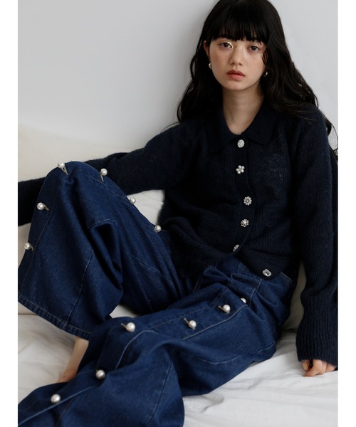 「Katrin TOKYO」 ニットカーディガン FREE グリーン レディース_画像9