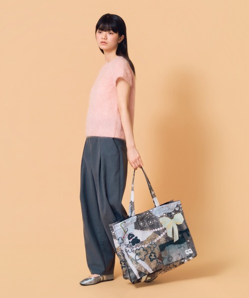 Casselini（キャセリーニ） トートバッグ コラージュプリントトート 
