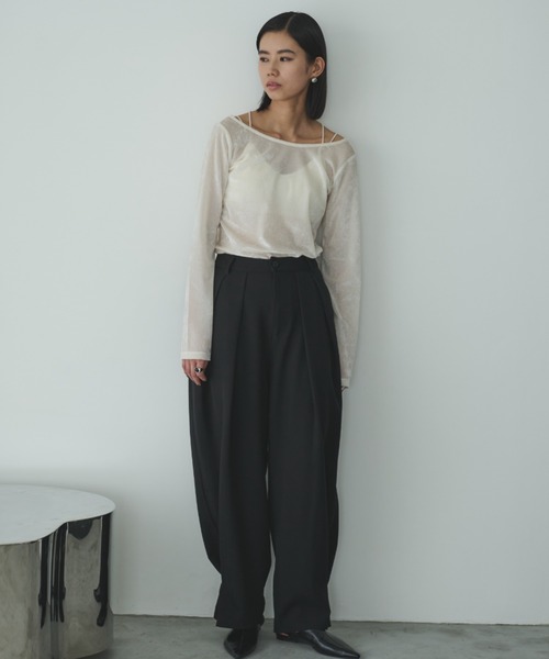 「AIC.」 スラックス SMALL ブラック レディース_画像2