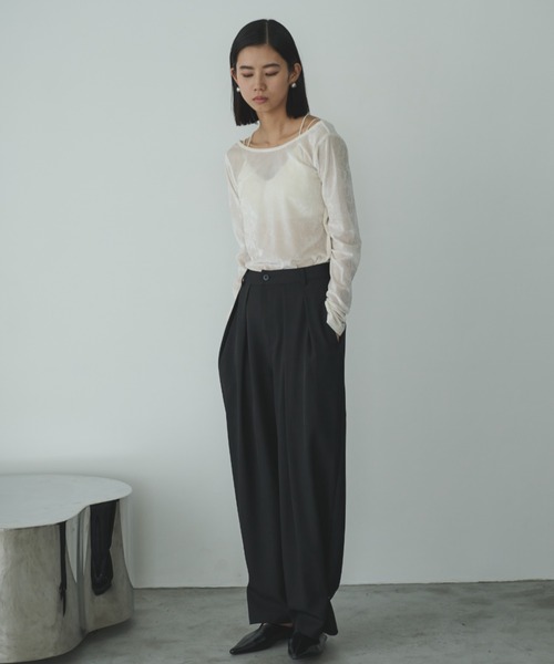 「AIC.」 スラックス SMALL ブラック レディース_画像4