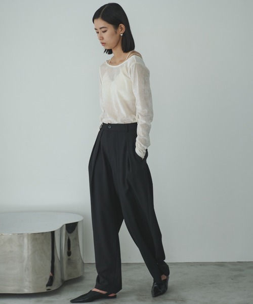 「AIC.」 スラックス SMALL ブラック レディース_画像5
