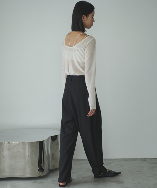 「AIC.」 スラックス SMALL ブラック レディース_画像6
