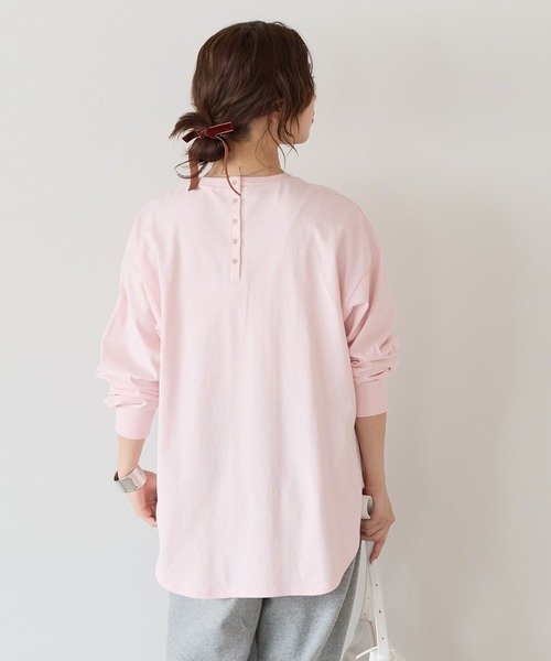 ハートマーケット（HEART MARKET） tシャツ 後ろヘンリー裾ラウンド