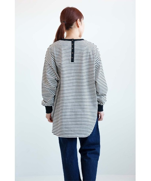 ハートマーケット（HEART MARKET） tシャツ 後ろヘンリー裾ラウンド 