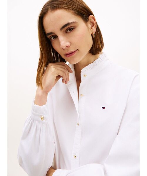 2点おまとめお値下げ トミーヒルフィガー シャツ レディス ファングラフィックインターロックTシャツ | トミー ヒルフィガー