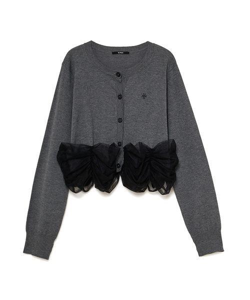 SORIN チュールデコレート カーディガン SORIN（ソリン） カーディガン Tulle Decorated Cardigan/チュール