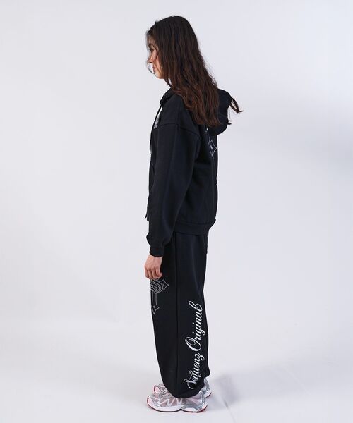 「SEQUENZ」 ジップアップパーカー SMALL ダークネイビー メンズ_画像6