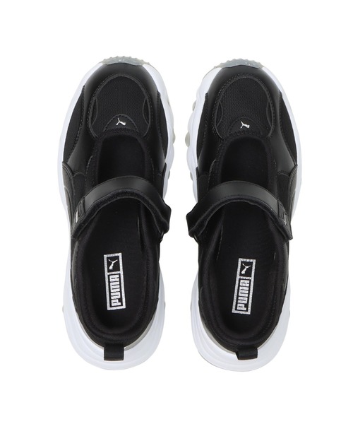 「PUMA」 シューズ 24.5cm ブラック レディースの画像