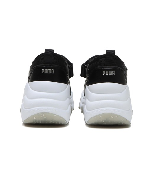 「PUMA」 シューズ 24.5cm ブラック レディースの画像