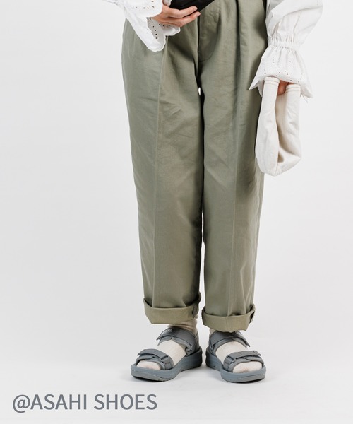 「OUTDOOR PRODUCTS」 フラットサンダル 24.0cm オリーブ レディース_画像4