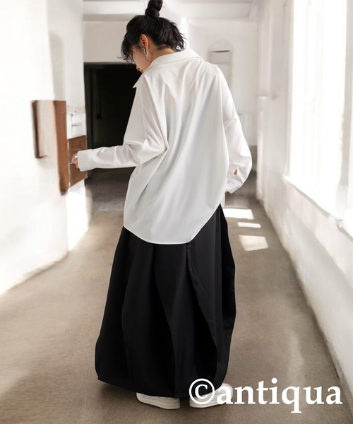 「antiqua」 ロングスカート ONESIZE ブラック レディース_画像9