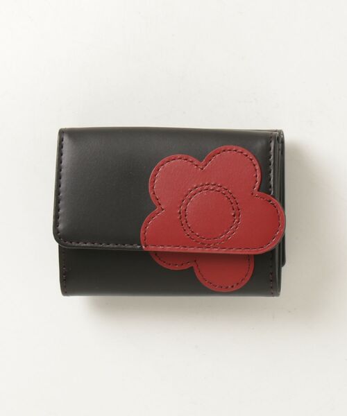 MARY QUANT 財布 MARY QUANT（マリークヮント） 花柄財布 - ブラック レディース
